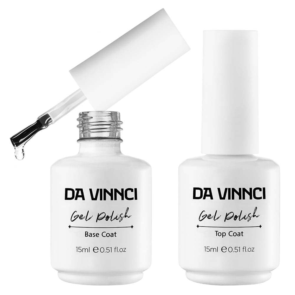 Davinnci Gel base coat with a clear gel drop