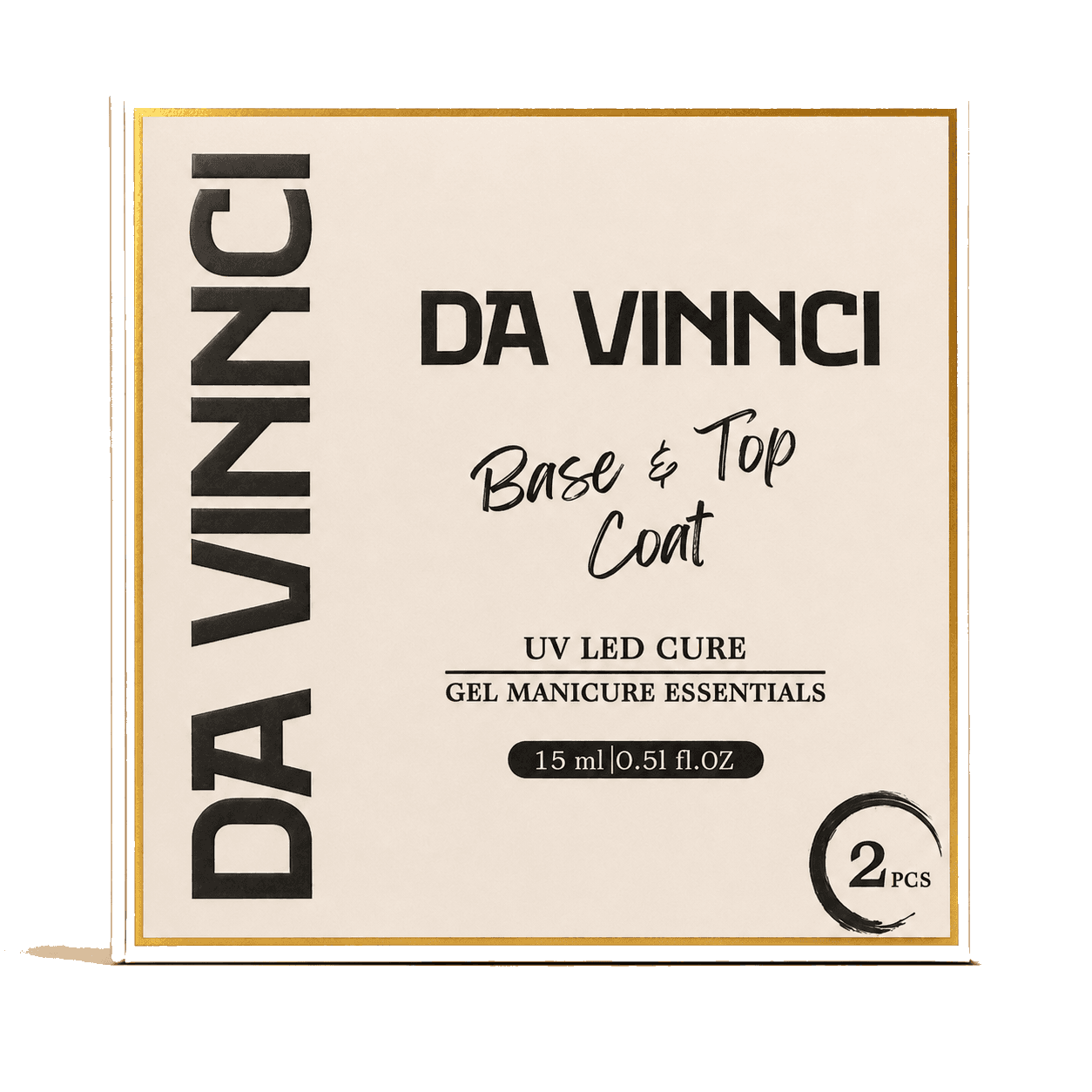 Davinnci Gel Base & Top Coat Set, 2-Piece 15 mL UV/LED